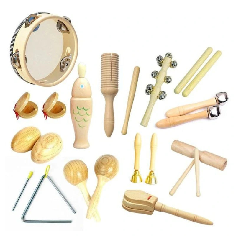 Kit De Instrumentos Musicais Infantis Montessori