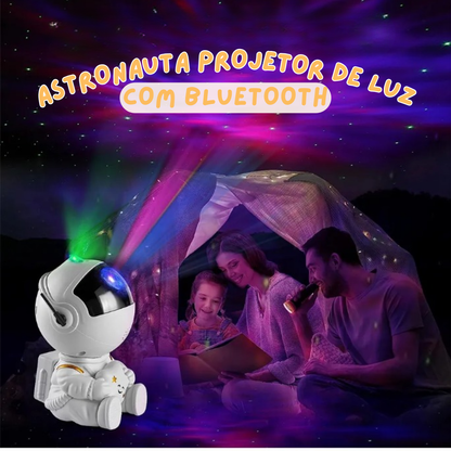 Astronauta Projetor de Luz com Bluetooth