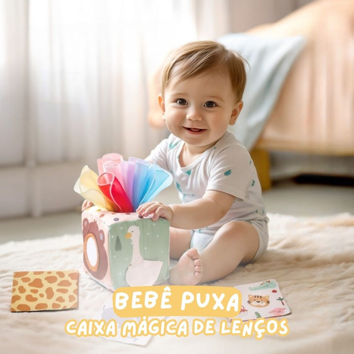 Bebê Puxa - Caixa Mágica de Lenços