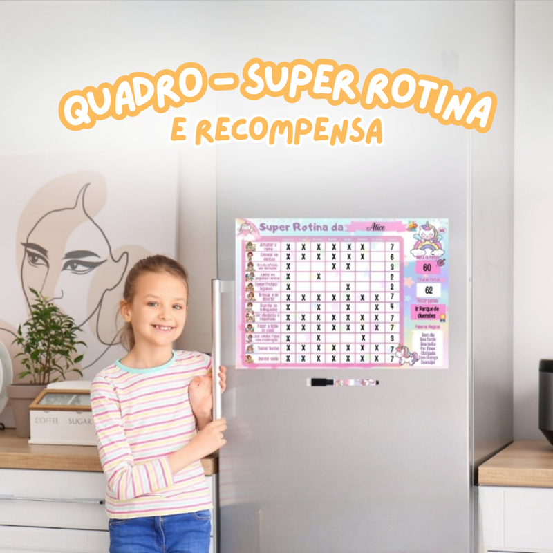Quadro - Super Rotina e Recompensa