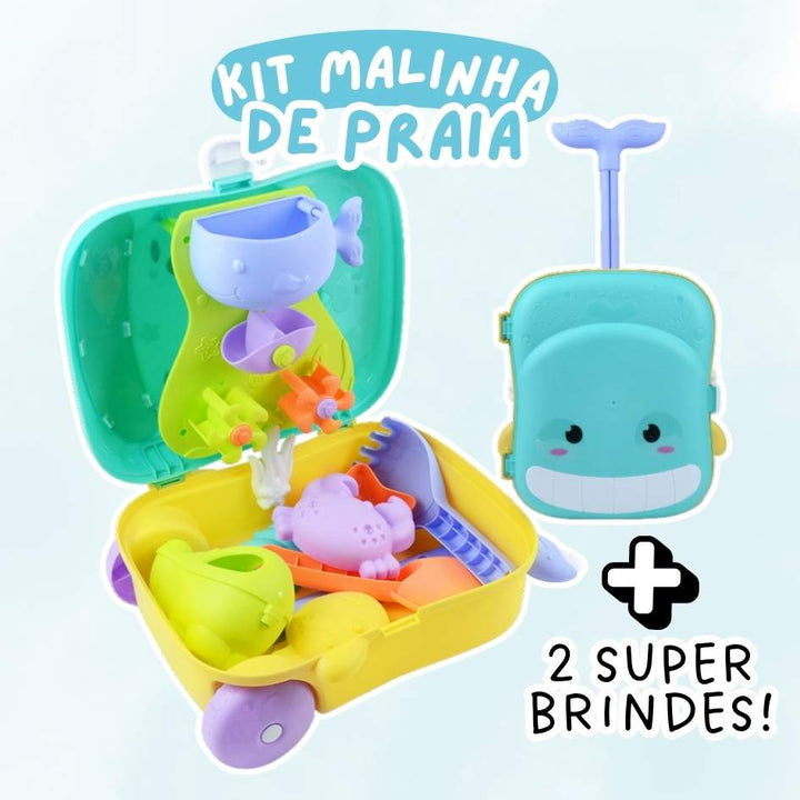 Kit Malinha de Praia + 2 Brindes (Chapéu e Óculos)