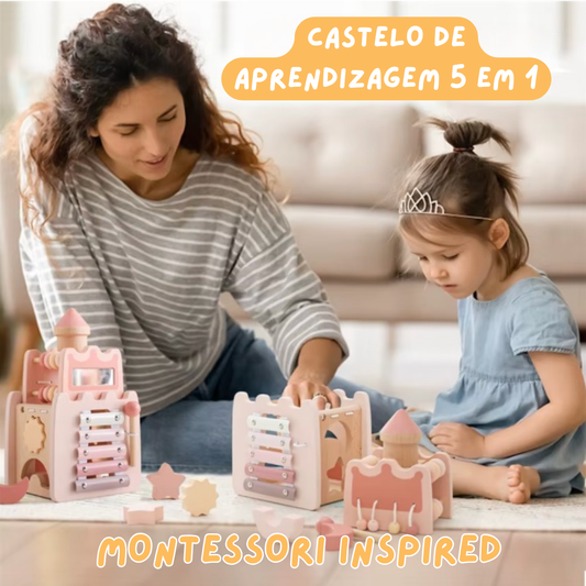 Castelo de Aprendizagem 5 em 1 Montessori Inspired