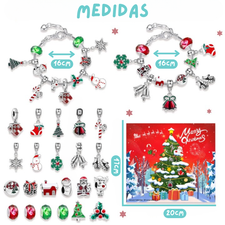 Calendário do Advento - Pulseira Natalina