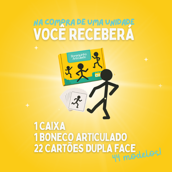 Bonequinho Articulado (2ª caixa com 50%OFF)