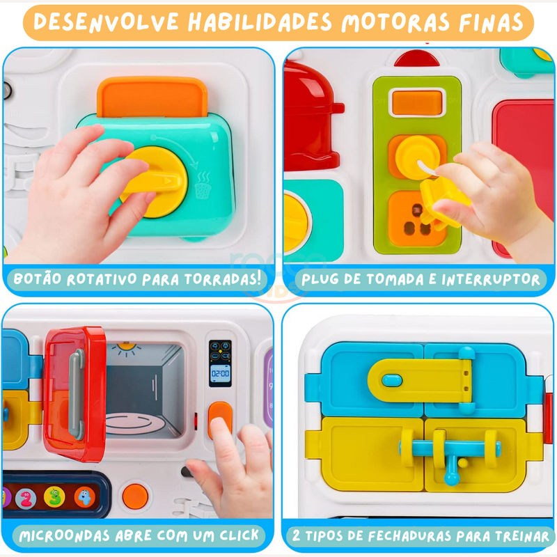 Little Kitchen - Prancheta de Treinamento de Habilidades Finas Montessori Inspire