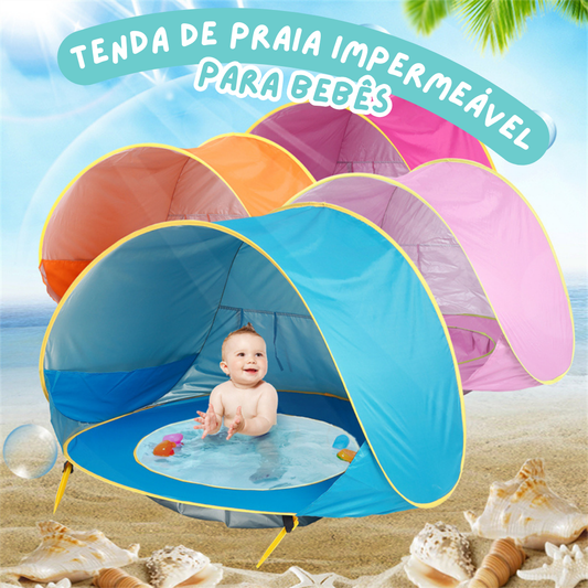 Tenda de praia impermeável para bebês