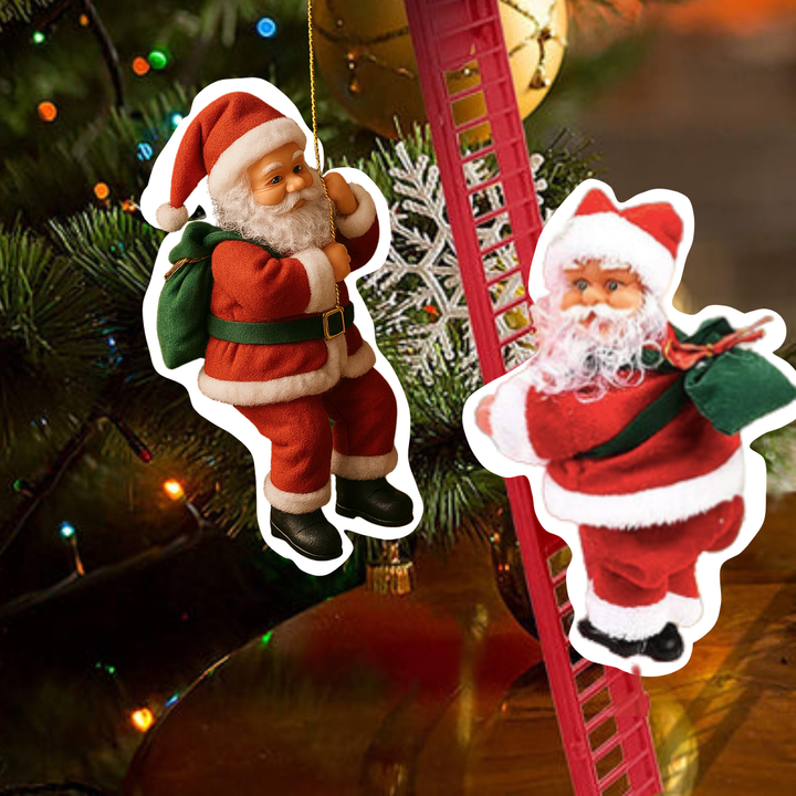 Papai Noel Escalador – Brinquedo de Natal Musical