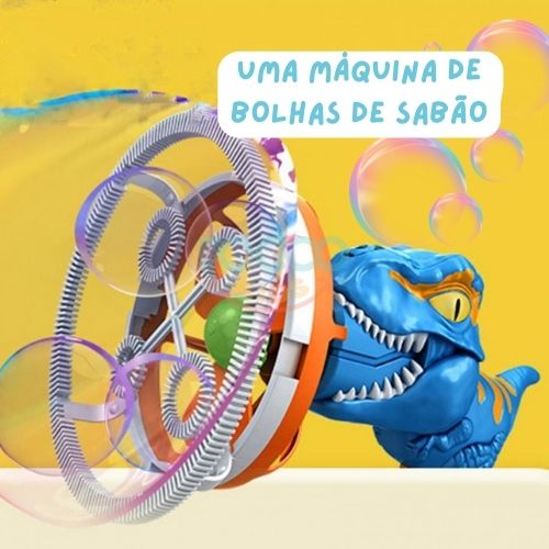 Dinossauro Bubble - Máquina de Bolinhas de Sabão