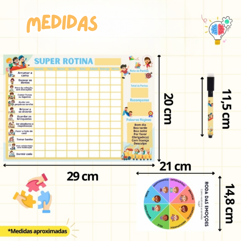 Quadro - Super Rotina e Recompensa