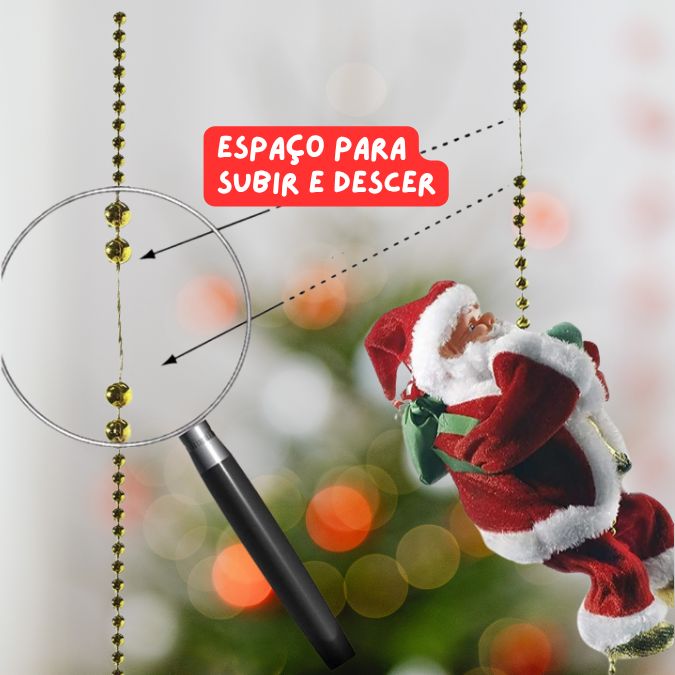 Papai Noel Escalador – Brinquedo de Natal Musical