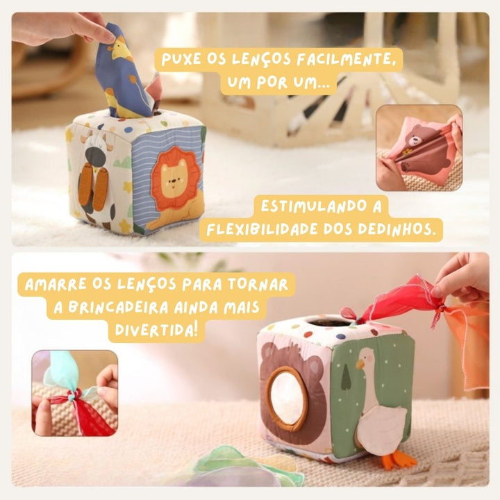 Bebê Puxa - Caixa Mágica de Lenços