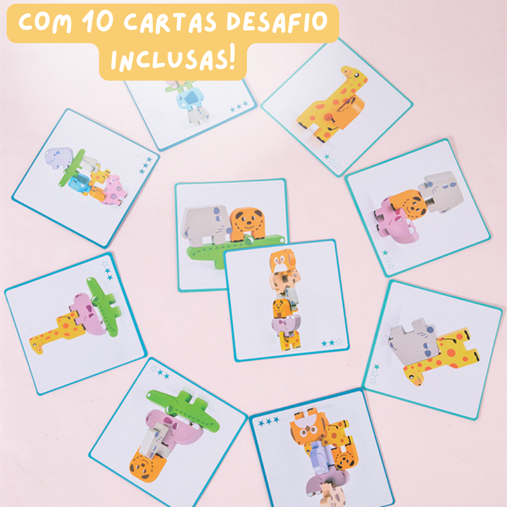 Empilha Bichos - Treinamento Motor Fino