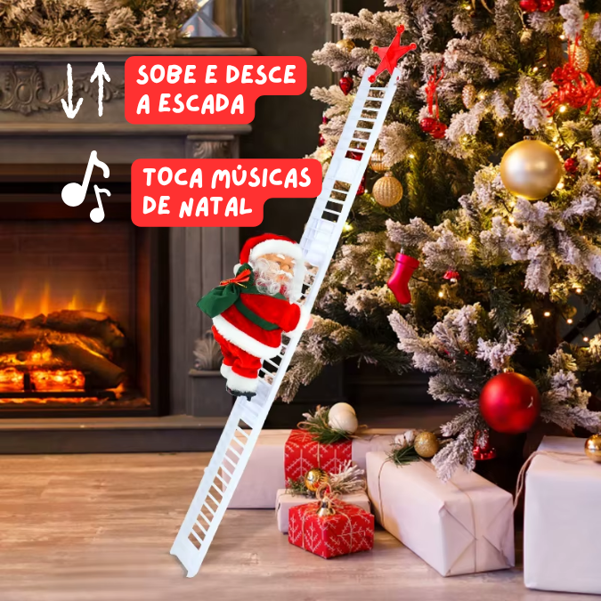 Papai Noel Escalador – Brinquedo de Natal Musical