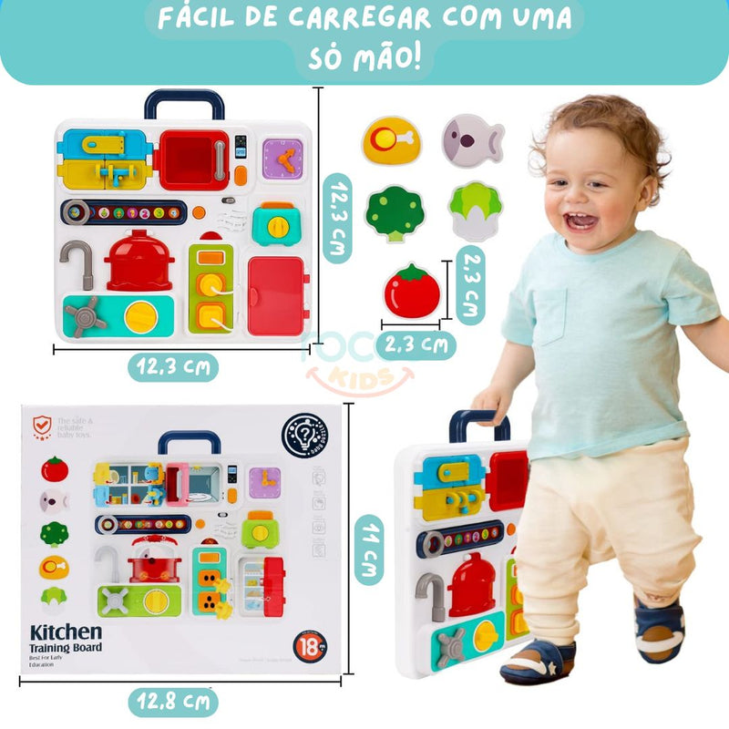 Little Kitchen - Prancheta de Treinamento de Habilidades Finas Montessori Inspire