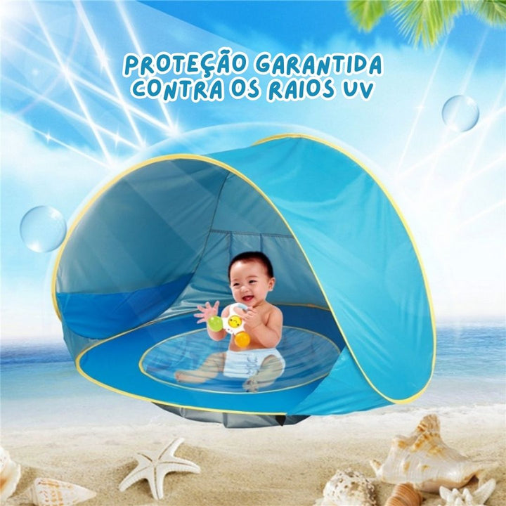 Tenda de praia impermeável para bebês