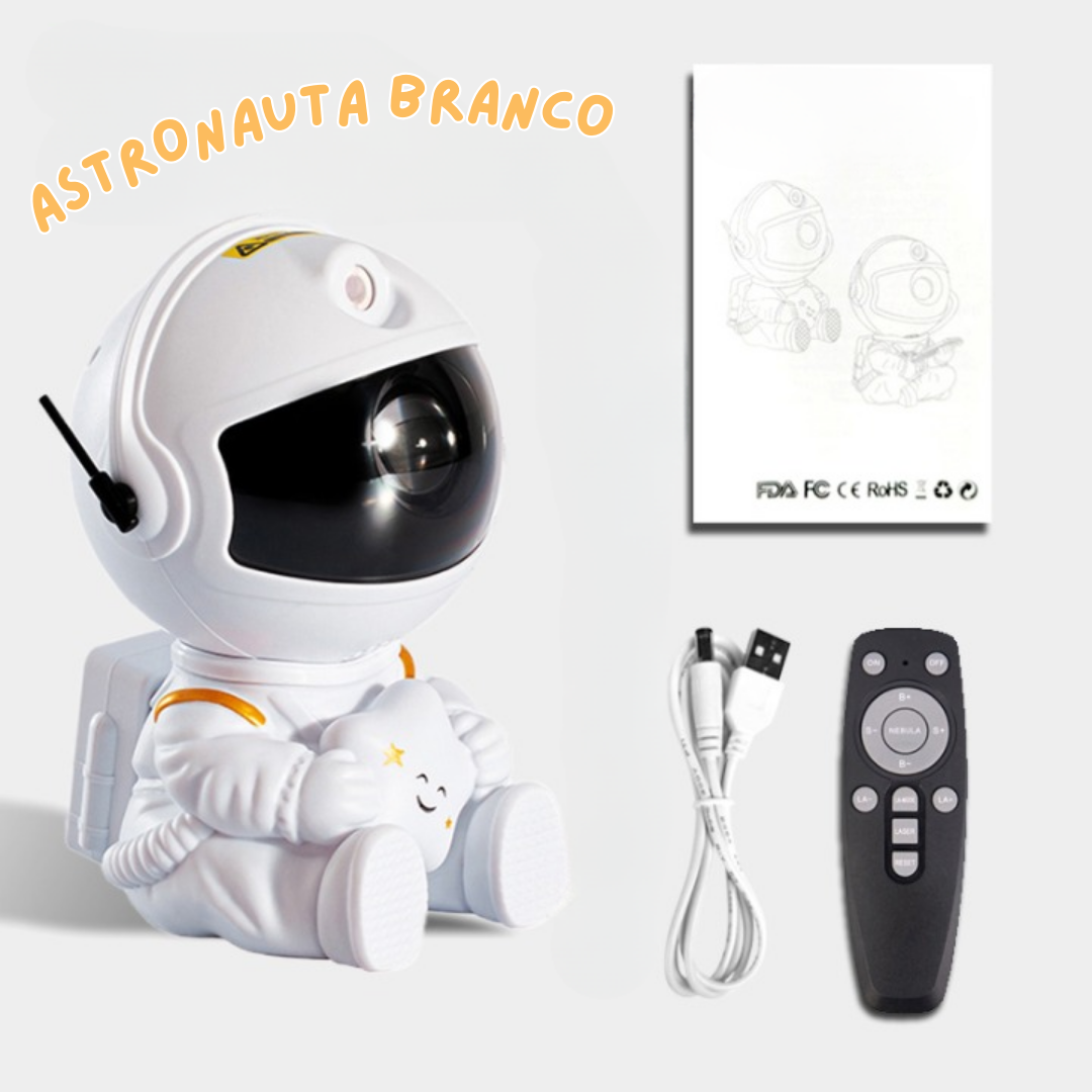 Astronauta Projetor de Luz com Bluetooth