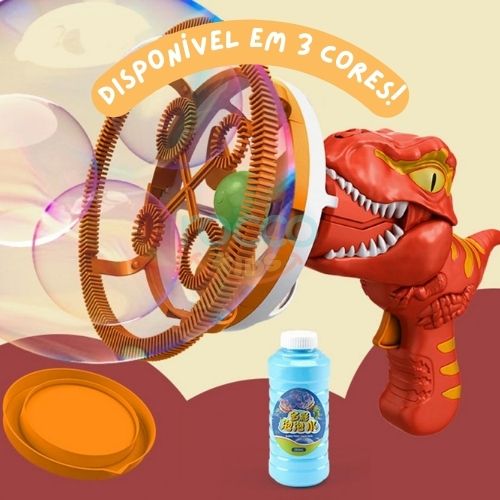 Dinossauro Bubble - Máquina de Bolinhas de Sabão