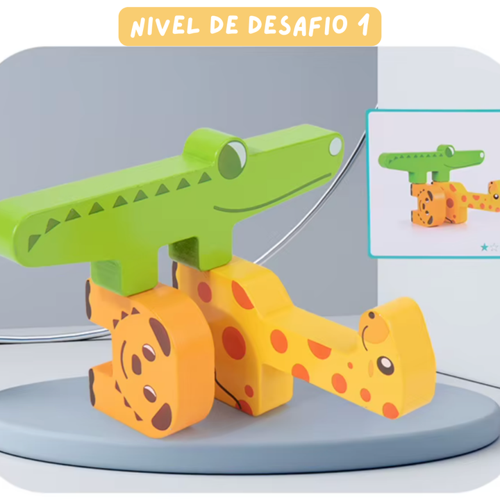 Empilha Bichos - Treinamento Motor Fino