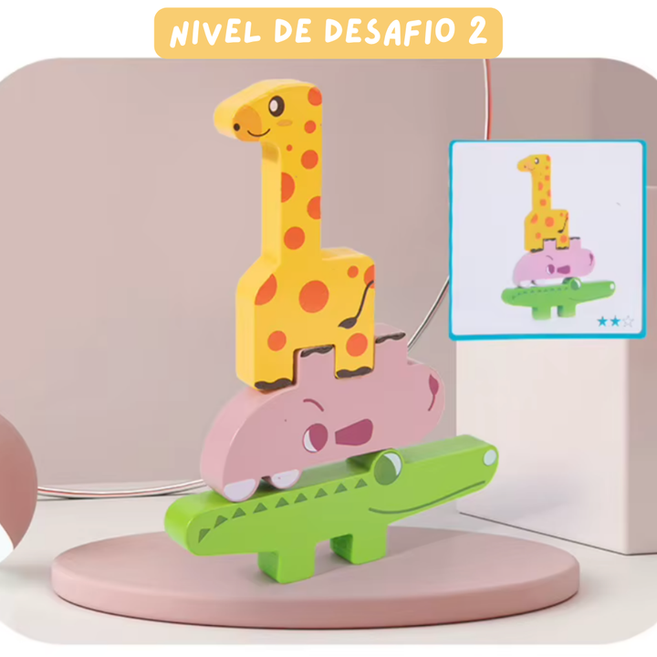 Empilha Bichos - Treinamento Motor Fino