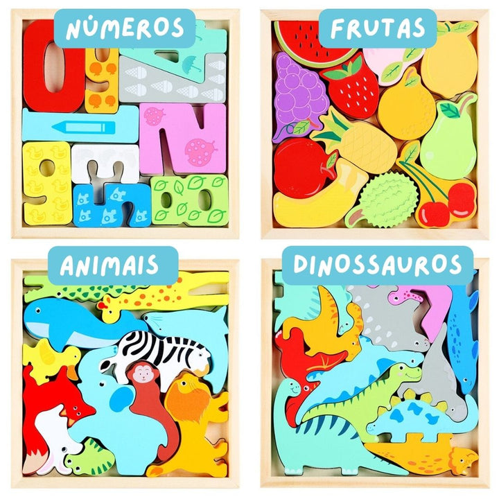 Quebra Cabeça Montessori 3D