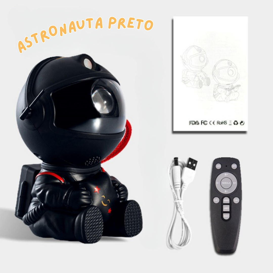 Astronauta Projetor de Luz com Bluetooth