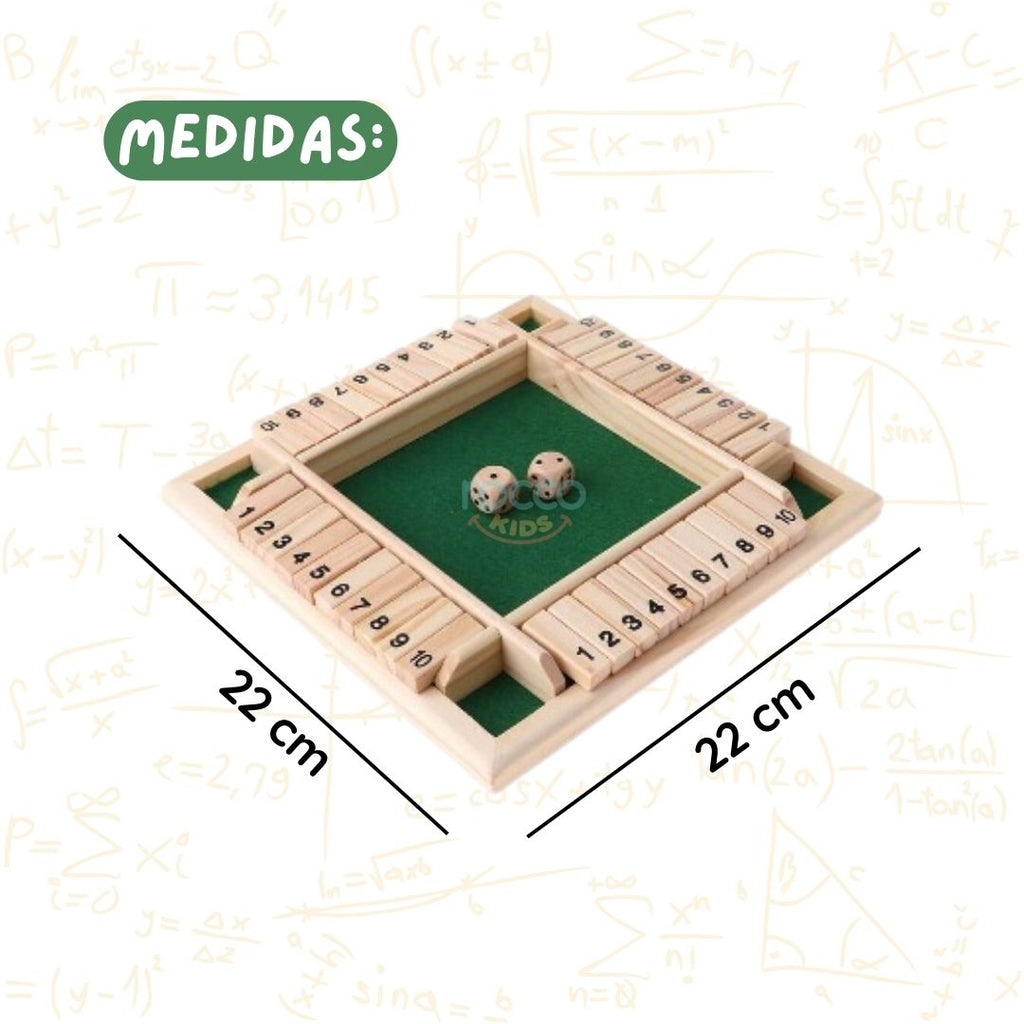 Jogo Educativo Matemático e Raciocínio Lógico Fecha a Caixa Para 4 Jogadores  -Algazarra