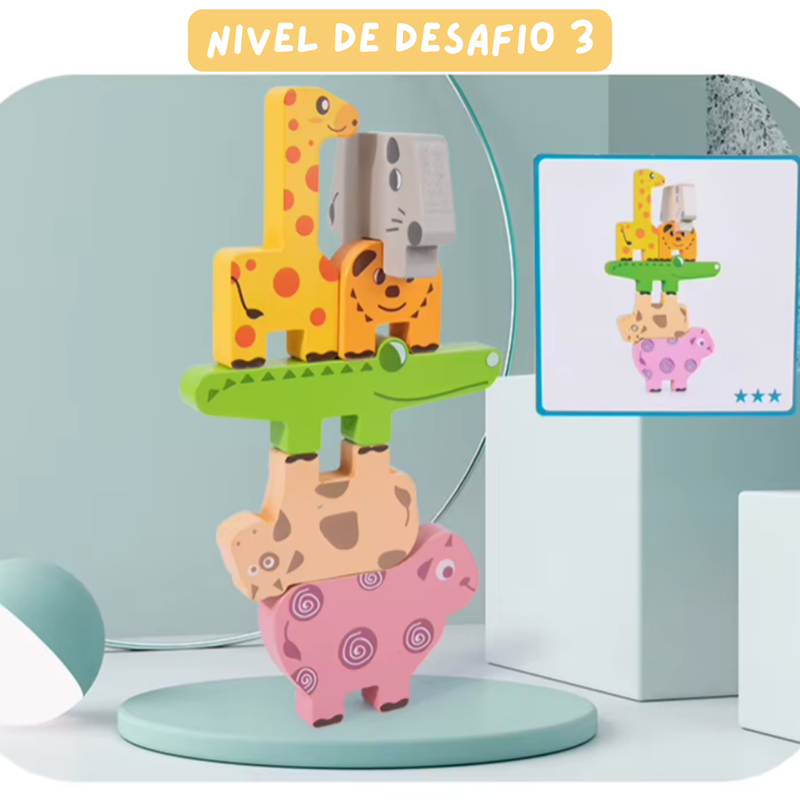 Empilha Bichos - Treinamento Motor Fino
