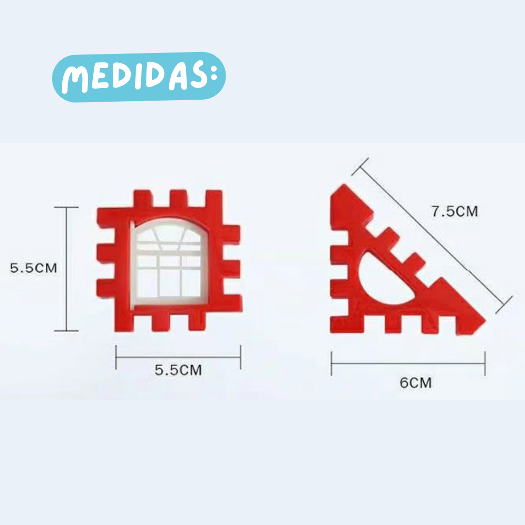 Kit Encaixe e Construa: 210pcs + MALETA de BRINDE