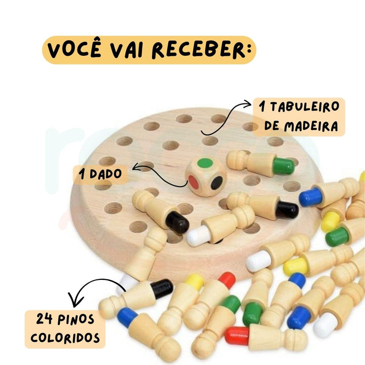 Jogo da Memória Xadrez das Cores