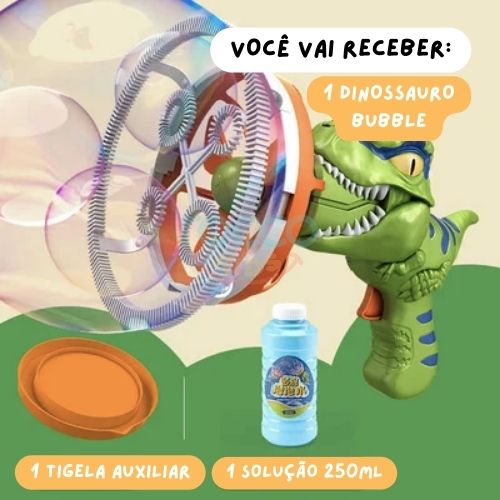 Dinossauro Bubble - Máquina de Bolinhas de Sabão