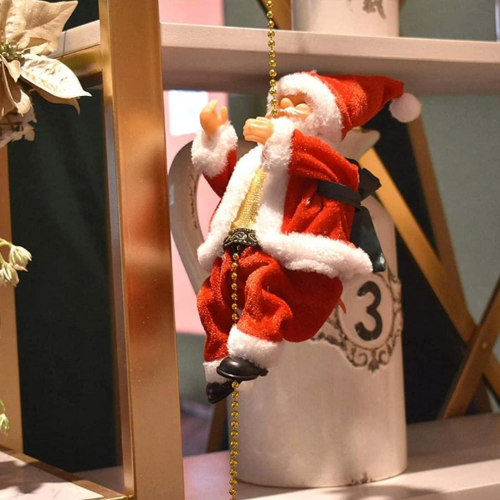 Papai Noel Escalador – Brinquedo de Natal Musical