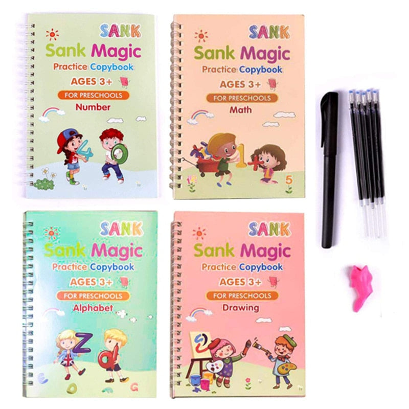 Caligrafia Divertida Rocco Kids - Kit com 4 Livros