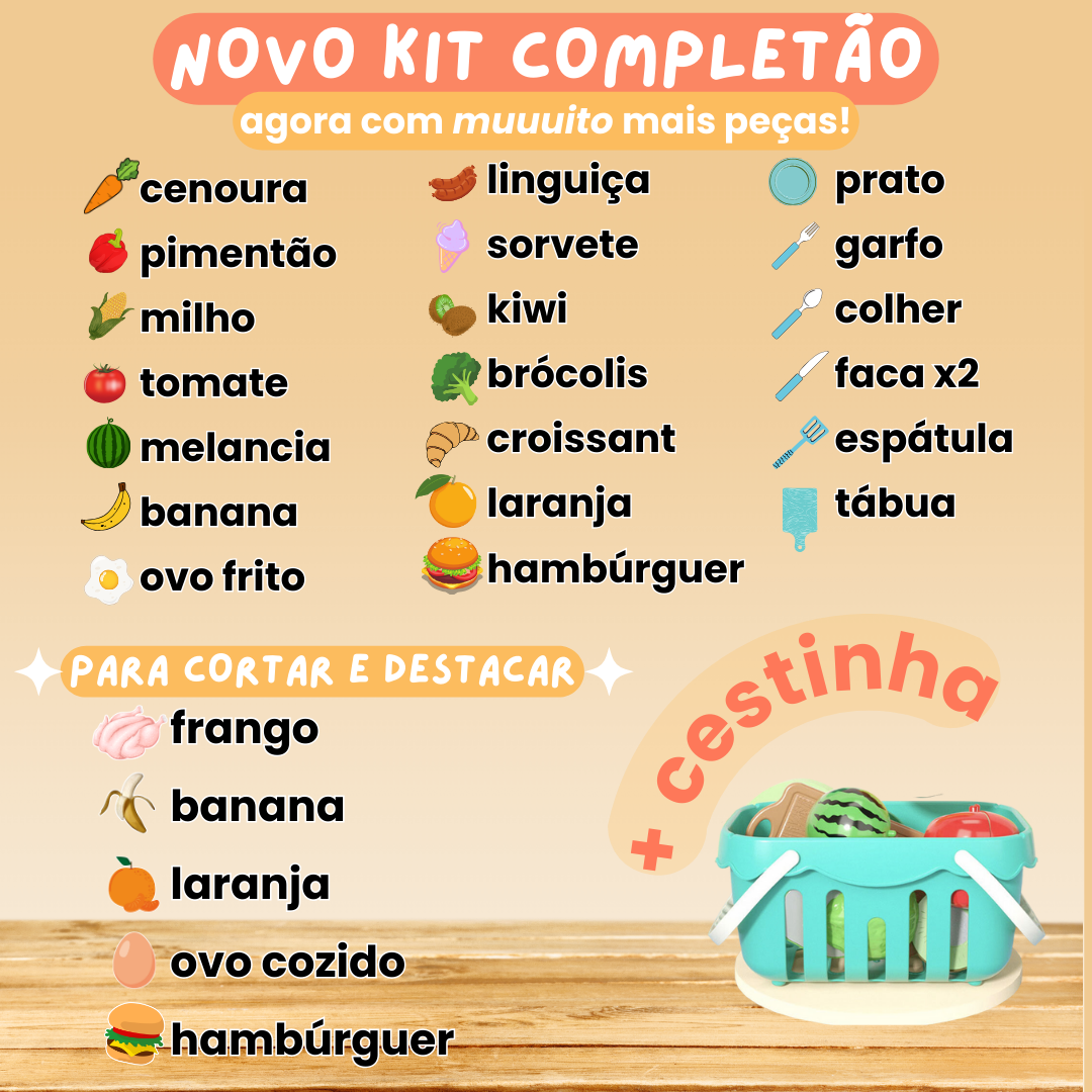 Kit Master Chefinho - completo com 27 peças!