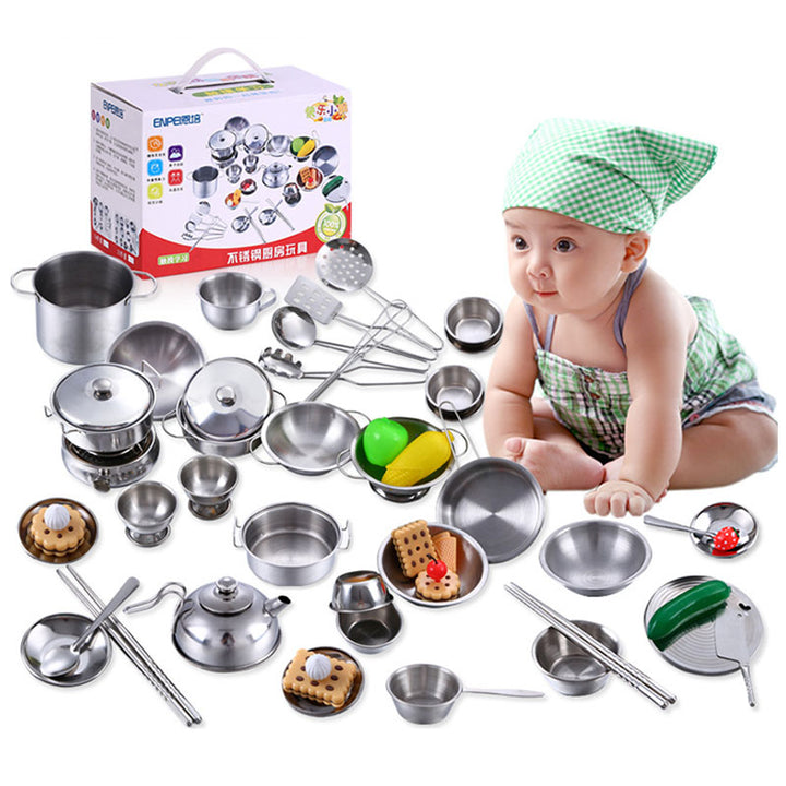 Kit cozinha infantil inox - 25 peças