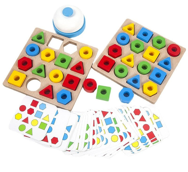 Tabuleiro de Encaixe Montessori Inspire - Formas Geométricas