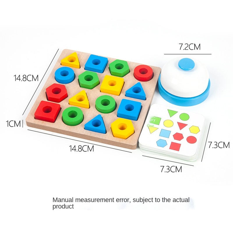 Tabuleiro de Encaixe Montessori Inspire - Formas Geométricas