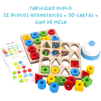 Tabuleiro de Encaixe Montessori Inspired - Formas Geométricas