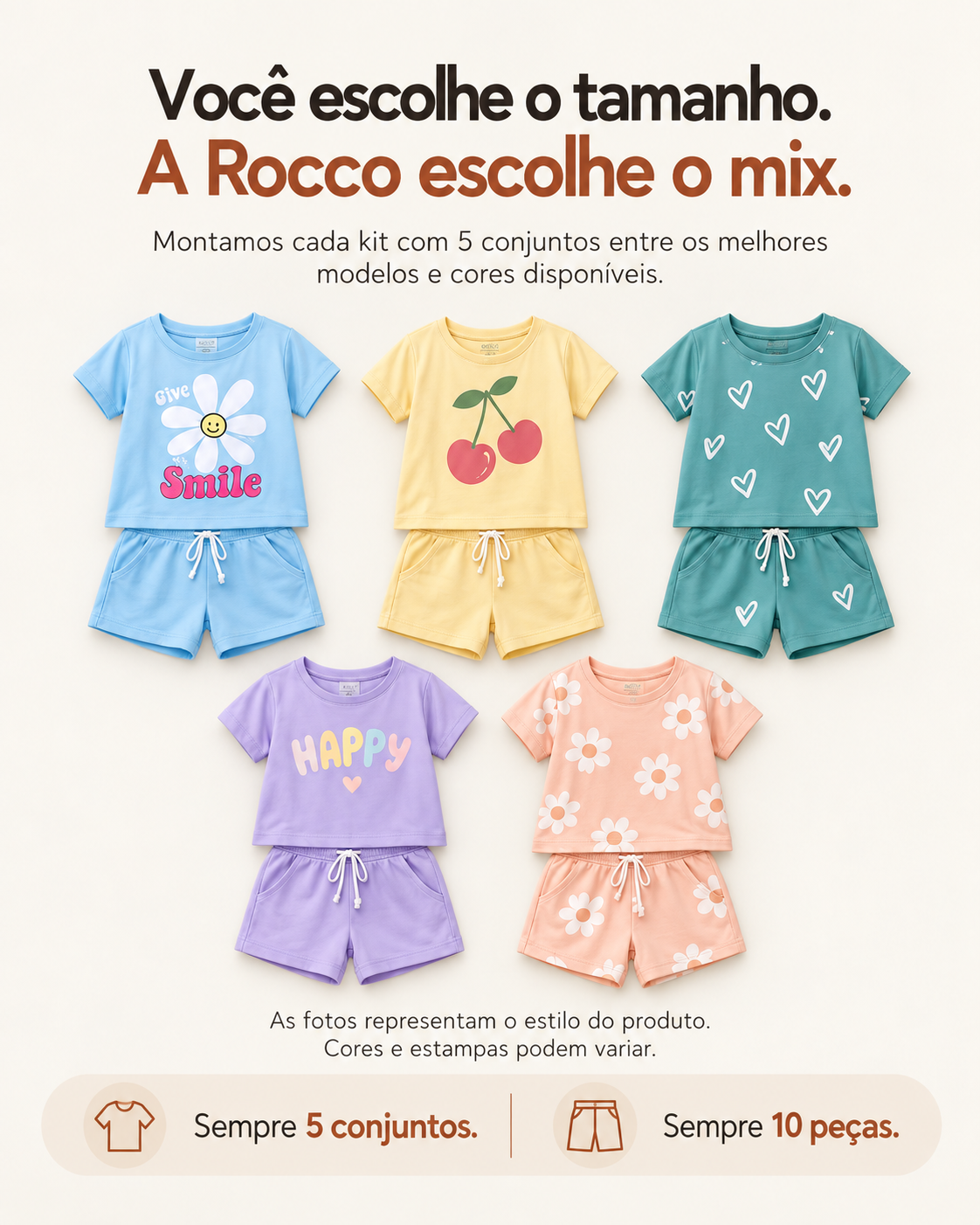 Kit Semana Rocco - você escolhe o tamanho, a Rocco escolhe o mix