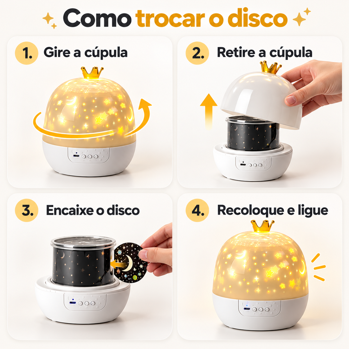 Abajur Projetor Rocco Kids - imagem 2