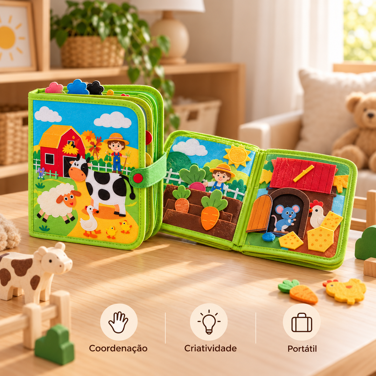 Livro Sensorial Fazenda Rocco Kids - imagem 5