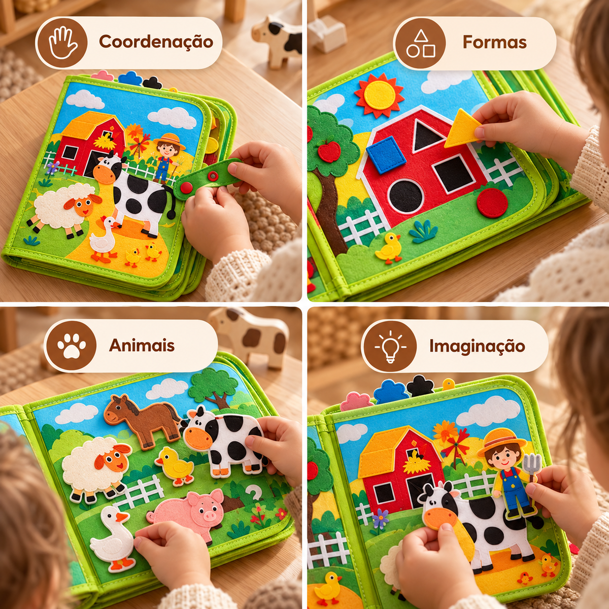 Livro Sensorial Fazenda Rocco Kids - imagem 4