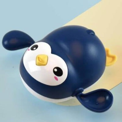 aquatoy rotativo: brinquedo de banho para bebês pinguim