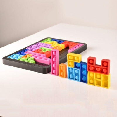 tetris: pop it sensorial