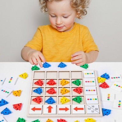 Tabuleiro educacional de direções - brinquedo montessori